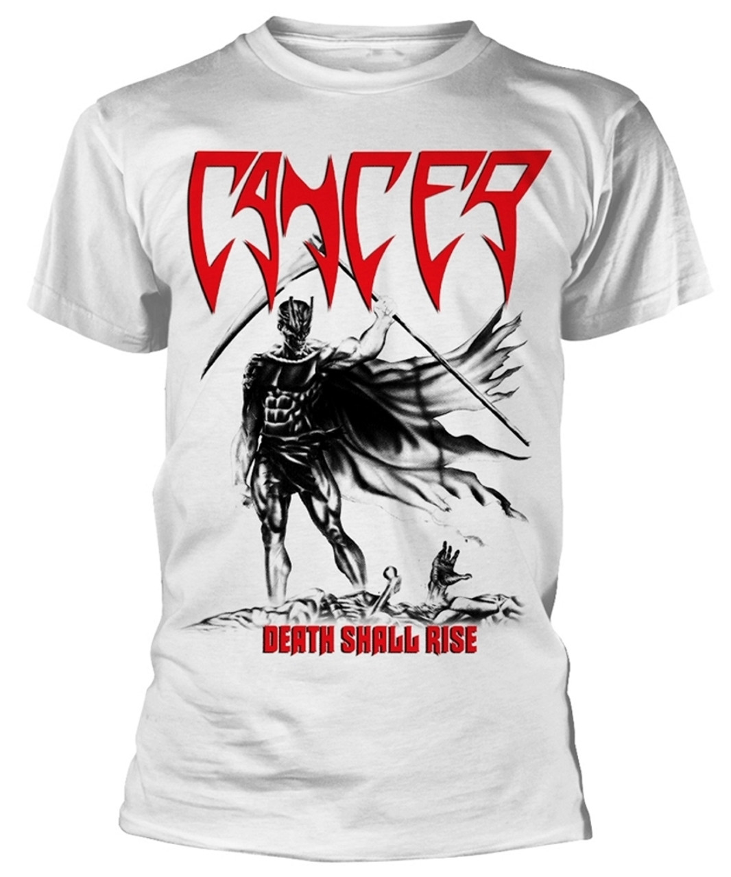 CANCER - DEATH SHALL RISE (WHITE)