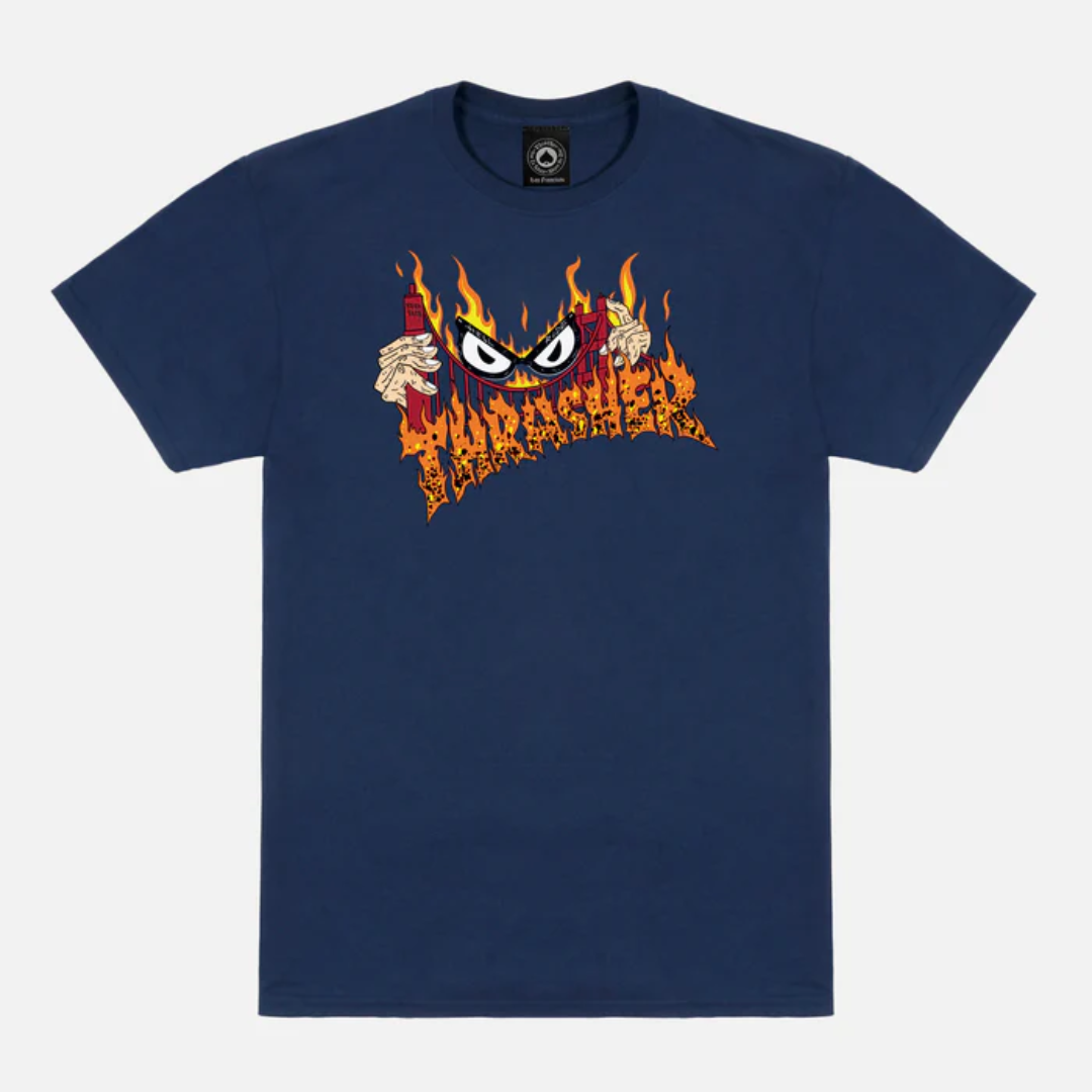 THRASHER SUCKA FREE BY NECKFACE NAVY