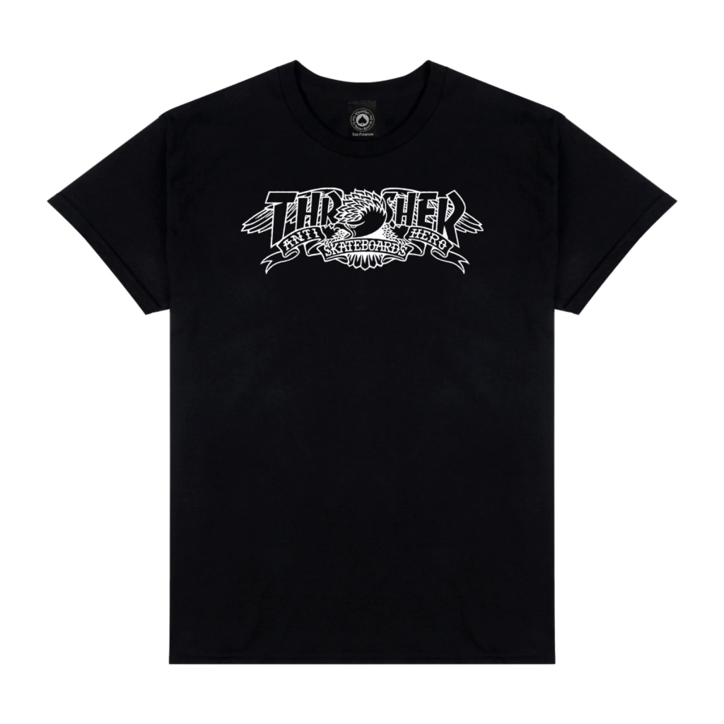 THRASHER - MAG BANNER BLACK TSHIRT