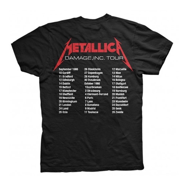 METALLICA - MASTER OF PUPPETS TSHIRT BACK