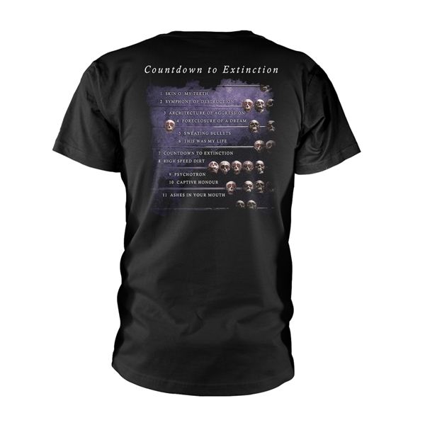 Megadeth - COUNTDOWN TO EXTINCTION T-Shirt back