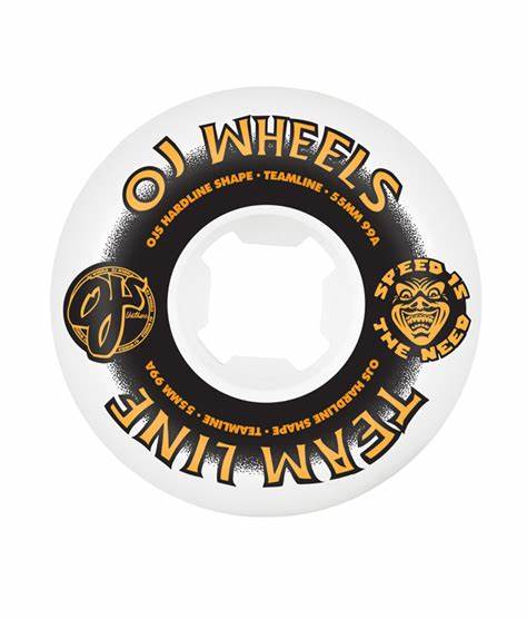 55mm Team Line Original White Black/Orange Hardline 99a