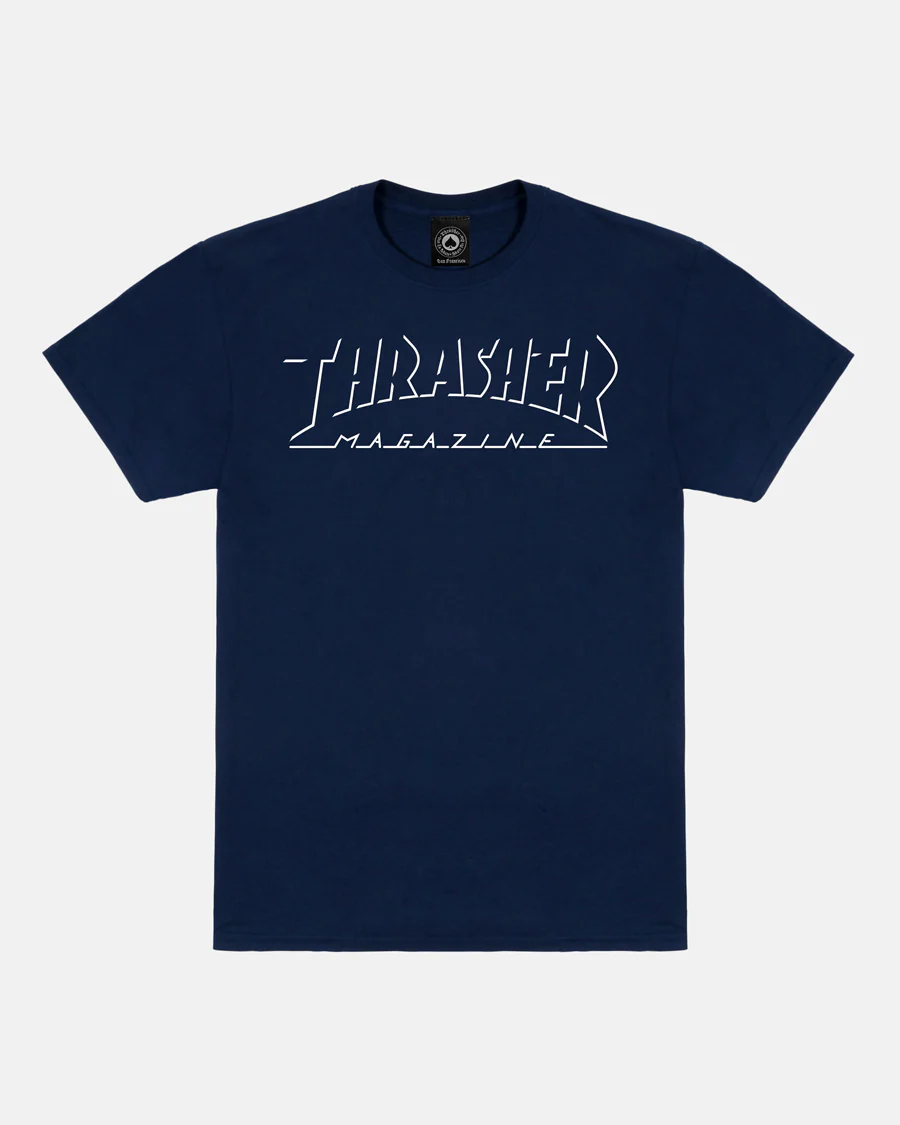 THRASHER SHADOW MAG LOGO NAVY