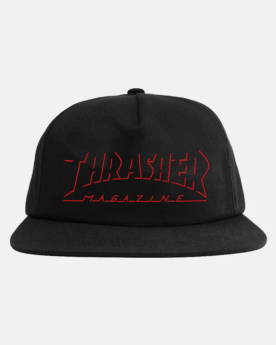 THRASHER SHADOW MAG LOGO - SNAPBACK - BLACK