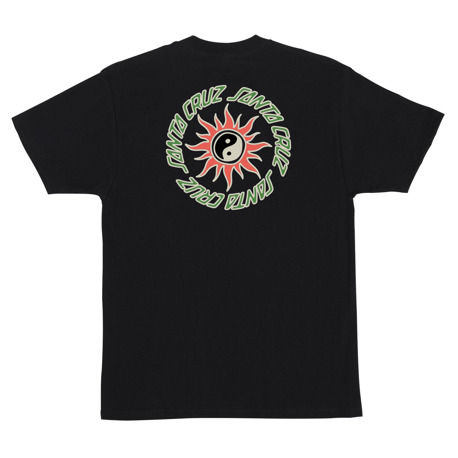 Sol Spiral Heavyweight T-Shirt Black Santa Cruz