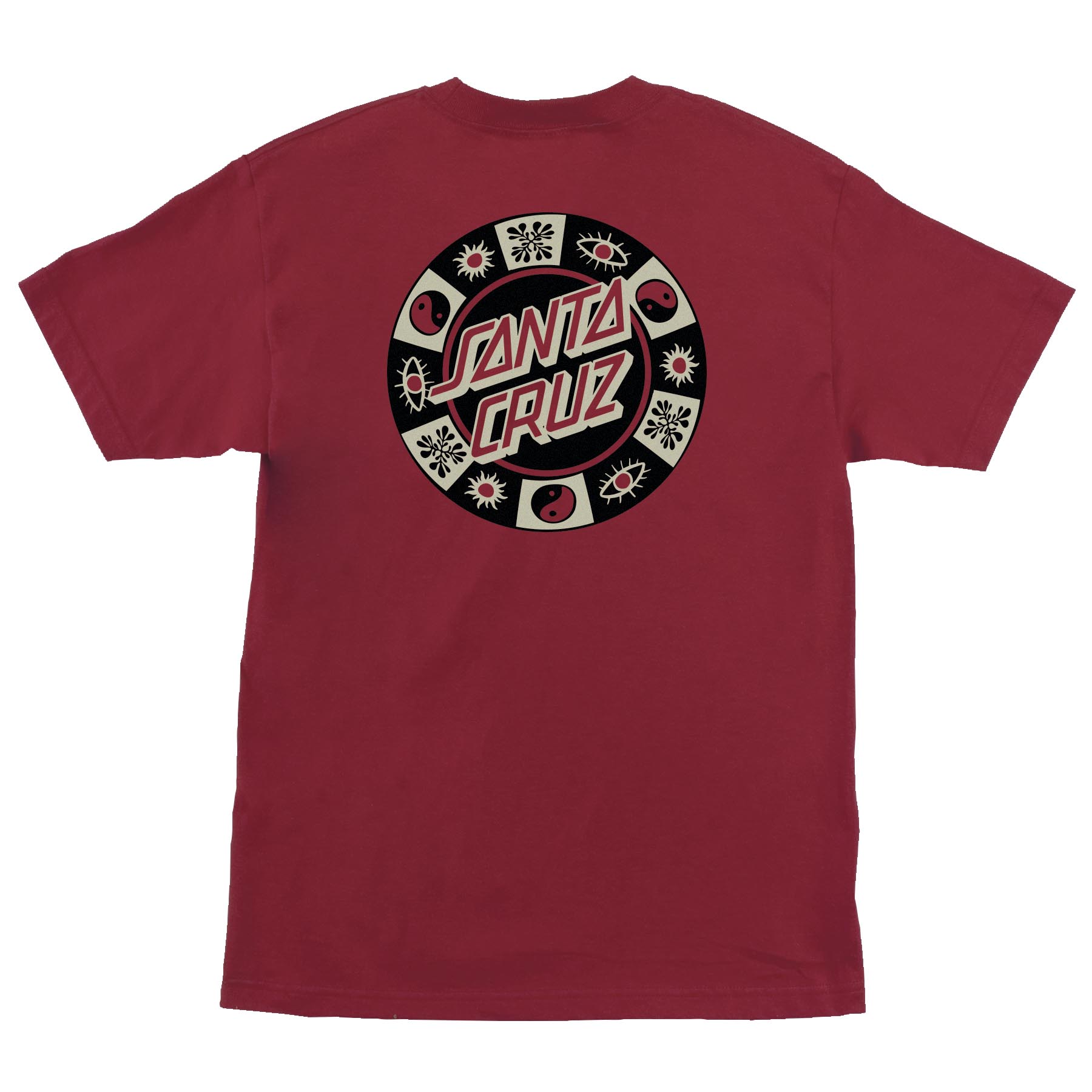 Strange Check Dot Heavyweight T-Shirt Cardinal Red (M)