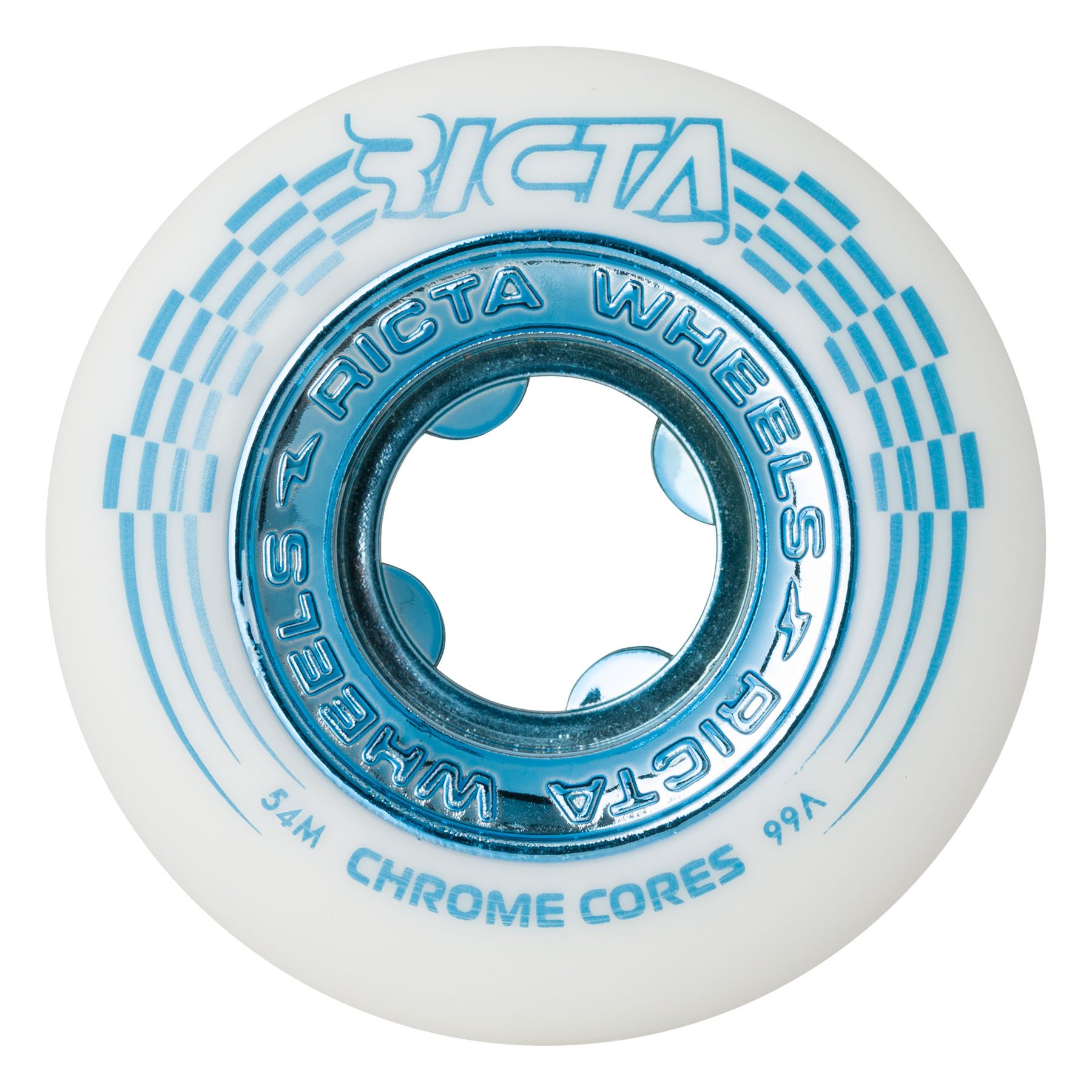 Ricta Wheels -54mm-chrome-core-white-teal-99a-ricta-wheels-1
