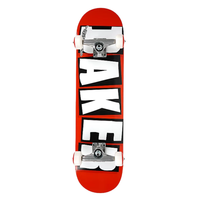BAKER BRAND LOGO COMPLETE-7.75 REDWHTBLK