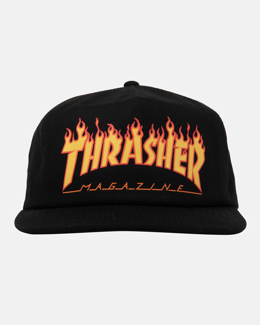 Thrasher Printed Flame Snapback