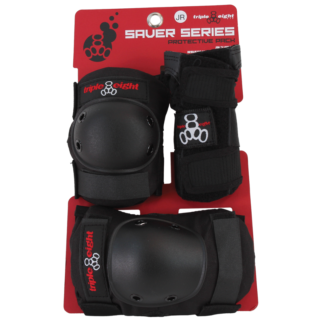 TRIPLE 8 SAVER 3PK PADS JR-BLACK