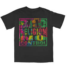 BAD RELIGION - No Control Distress Black